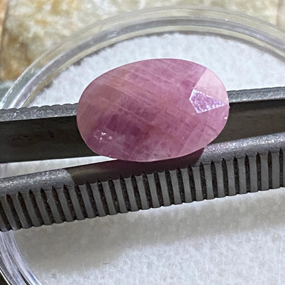 PINK SAPPHIRE CORUNDUM GEMSTONE : LUC YEN, YEN BAI PROV. VIETNAM  7.57Ct MFG5437