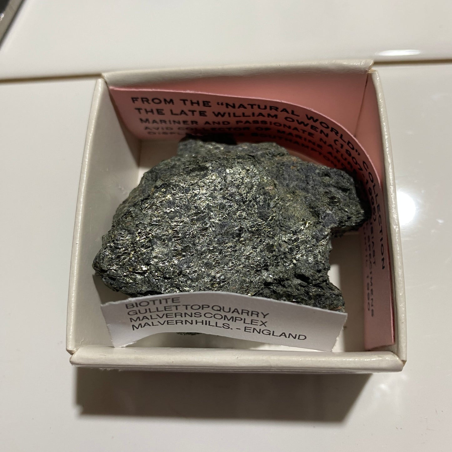 BIOTITE  - GULLET TOP QUARRY, MALVERNS COMPLEX, ENGLAND