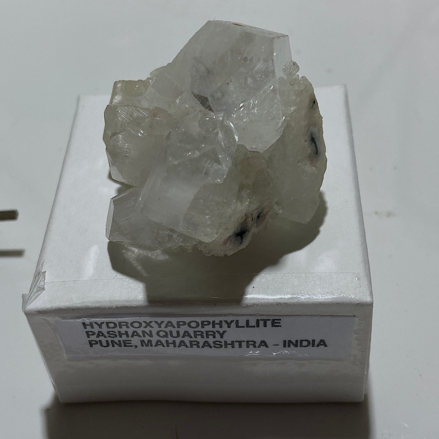 HYDROXYAPOPHYLLITE EXCEPTIONAL CLARITY - PUNE, INDIA. 34g. MF4082