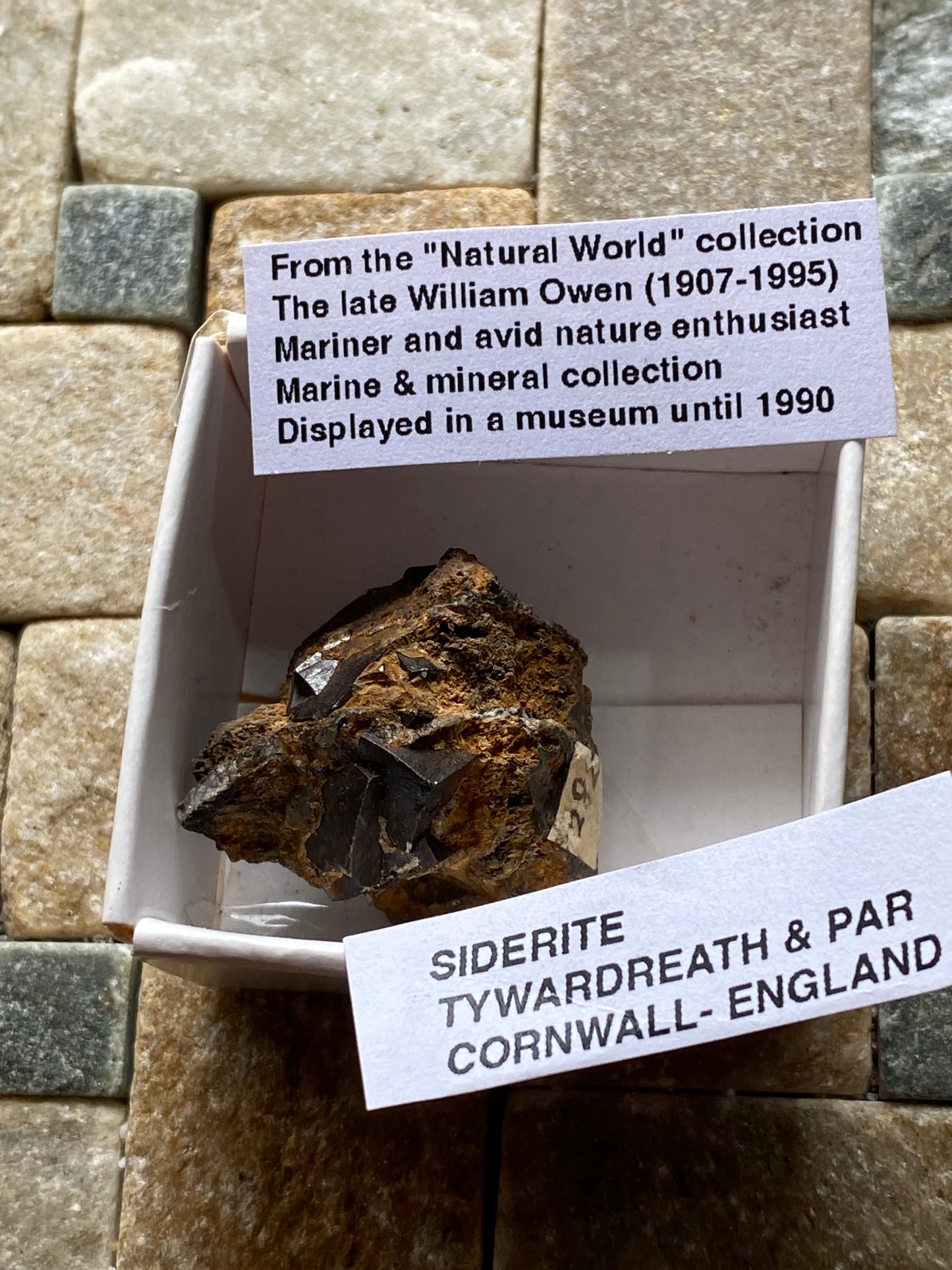 SIDERITE : FOWEY CONSOLS MINE, TYWARDREATH & PAR, CORNWALL. 12g MF4924