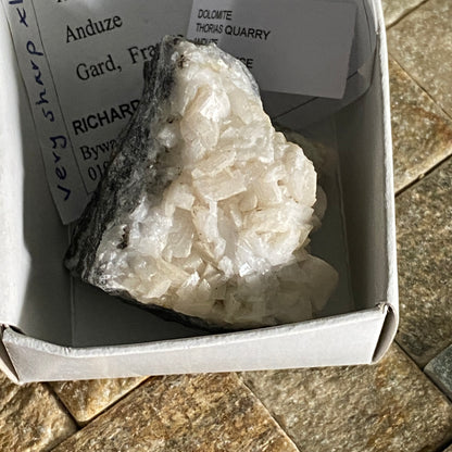 DOLOMITE FROM TGORIAS QUARRY, ANDUZE, FRANCE  57g MF1678