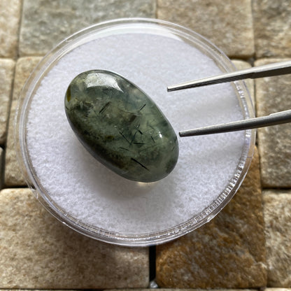 PREHNITE GEMSTONE : MATIA, KAYES REGION, MALI, AFRICA 29.14Ct MFG5428