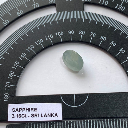 SAPPHIRE CORUNDUM GEMSTONE - RATNAPURA, SRI LANKA  3.16Ct MFG5430