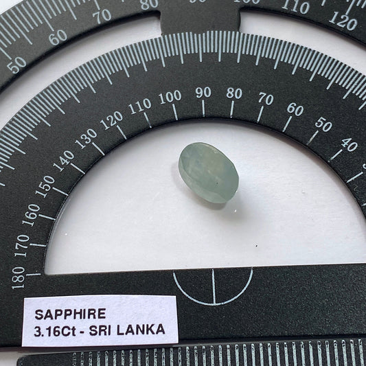 SAPPHIRE CORUNDUM GEMSTONE - RATNAPURA, SRI LANKA  3.16Ct MFG5430