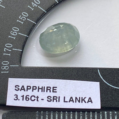 SAPPHIRE CORUNDUM GEMSTONE - RATNAPURA, SRI LANKA  3.16Ct MFG5430