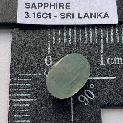 SAPPHIRE CORUNDUM GEMSTONE - RATNAPURA, SRI LANKA  3.16Ct MFG5430