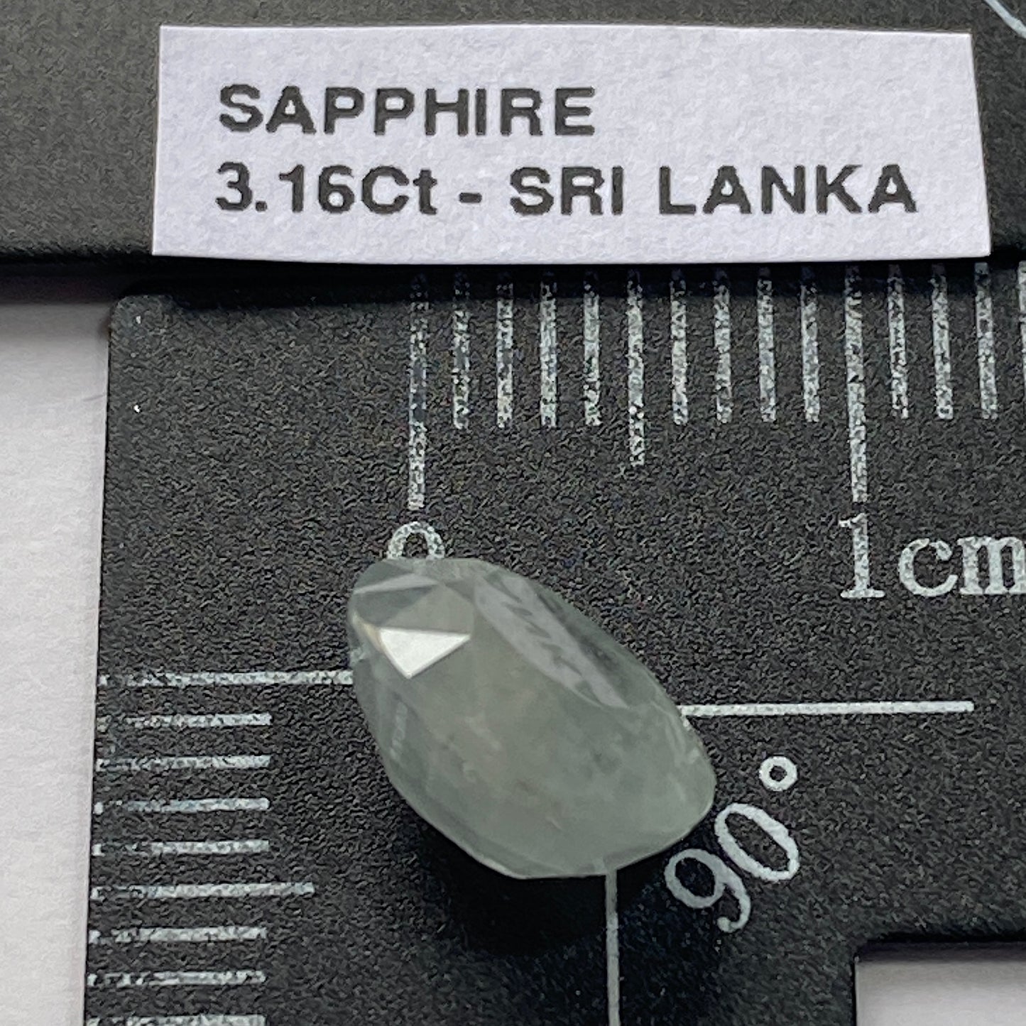 SAPPHIRE CORUNDUM GEMSTONE - RATNAPURA, SRI LANKA  3.16Ct MFG5430
