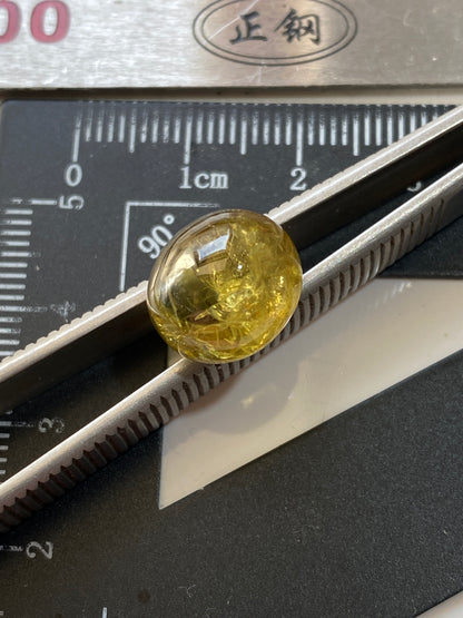 GROSSULAR GARNET RARE GEMSTONE : JEFFREY MINE, ESTRIE, QUEBEC, CANADA 11.01Ct MFG4930