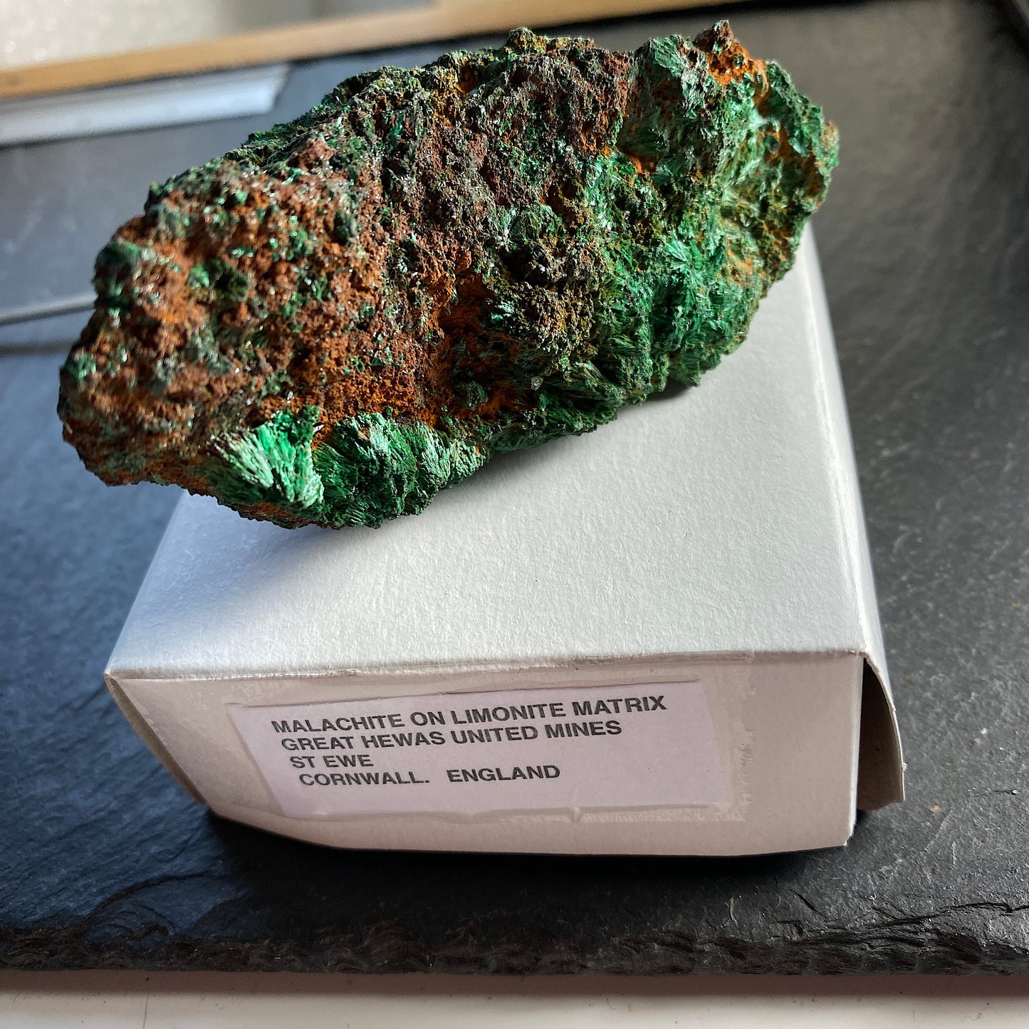 MALACHITE, GREAT HEWAS UNITED MINES, ST EWE, CORNWALL, ENGLAND 218g MF1685