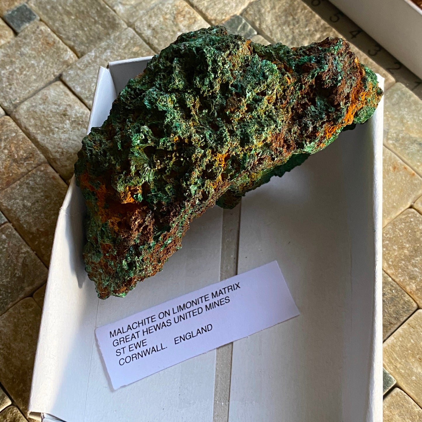 MALACHITE, GREAT HEWAS UNITED MINES, ST EWE, CORNWALL, ENGLAND 218g MF1685