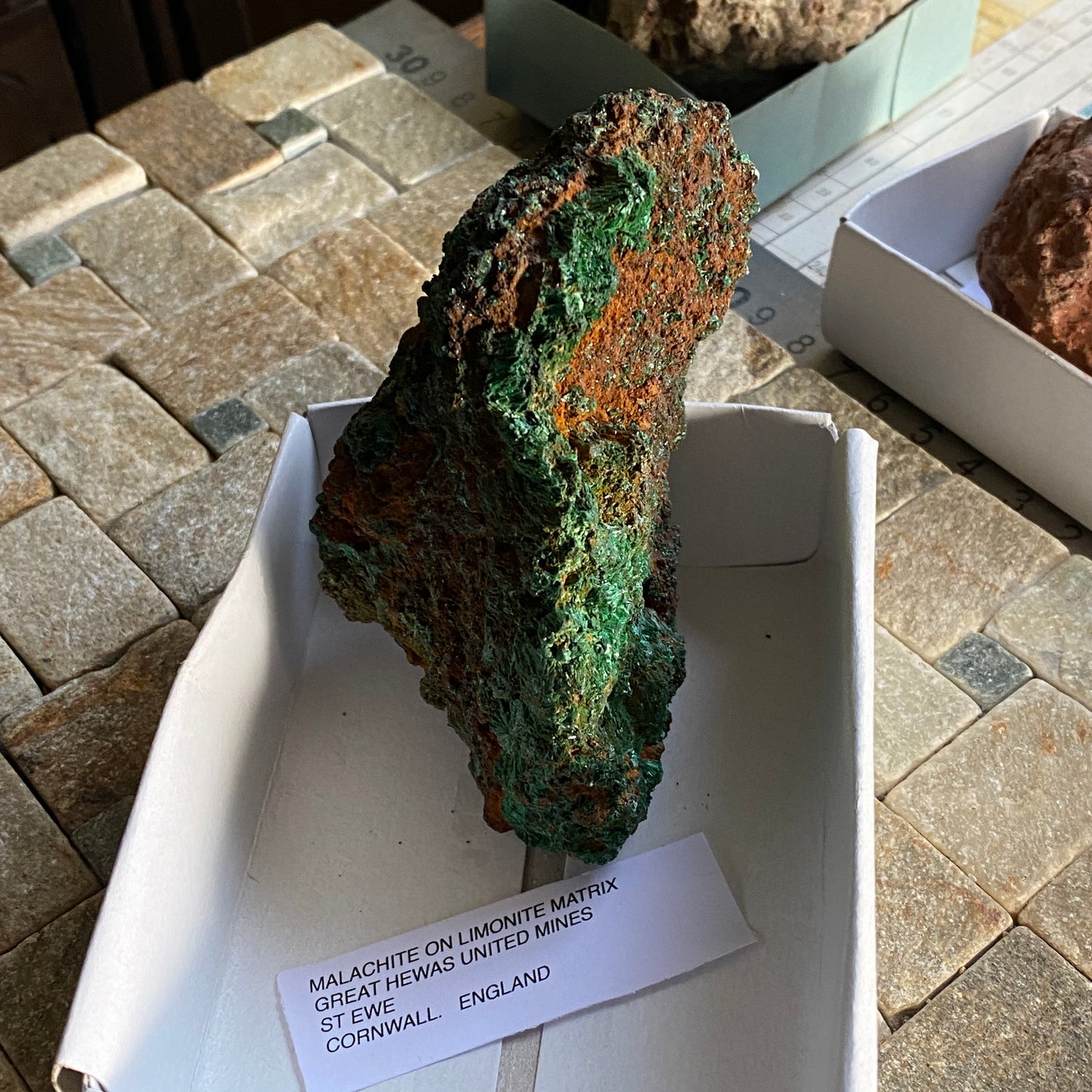 MALACHITE, GREAT HEWAS UNITED MINES, ST EWE, CORNWALL, ENGLAND 218g MF1685