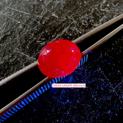 RUBY CORUNDUM GEMSTONE [TREATED] - LOGIDO, ARUSHA, TANZANIA 11.33Ct MFG5436