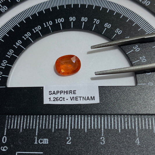 SAPPHIRE CORUNDUM GEMSTONE RARE SPECIMEN FROM LUC YEN, VIETNAM  1.62Ct MFG5439