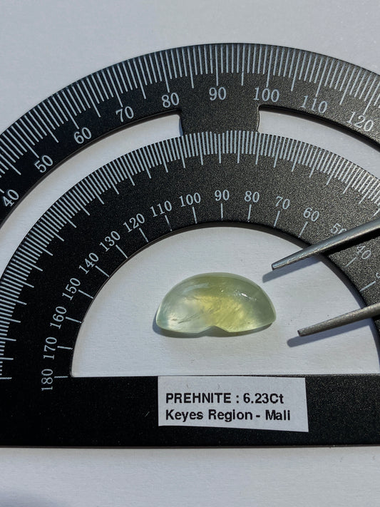 PREHNITE UNUSUAL NATURAL GEMSTONE :  KEYES REGION, MALI, AFRICA 6.23Ct MFG4891