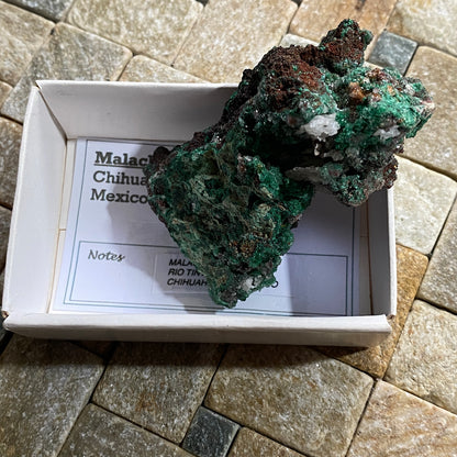 MALACHITE WITH QUARTZ [ETC] -RIO TINTO MINE, CHIHUAHUA, MEXICO