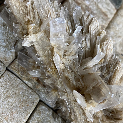 SELENITE CRYSTAL CLUSTER  - ANGERVILLIERS, ESSONNE, FRANCE 107g MF4099