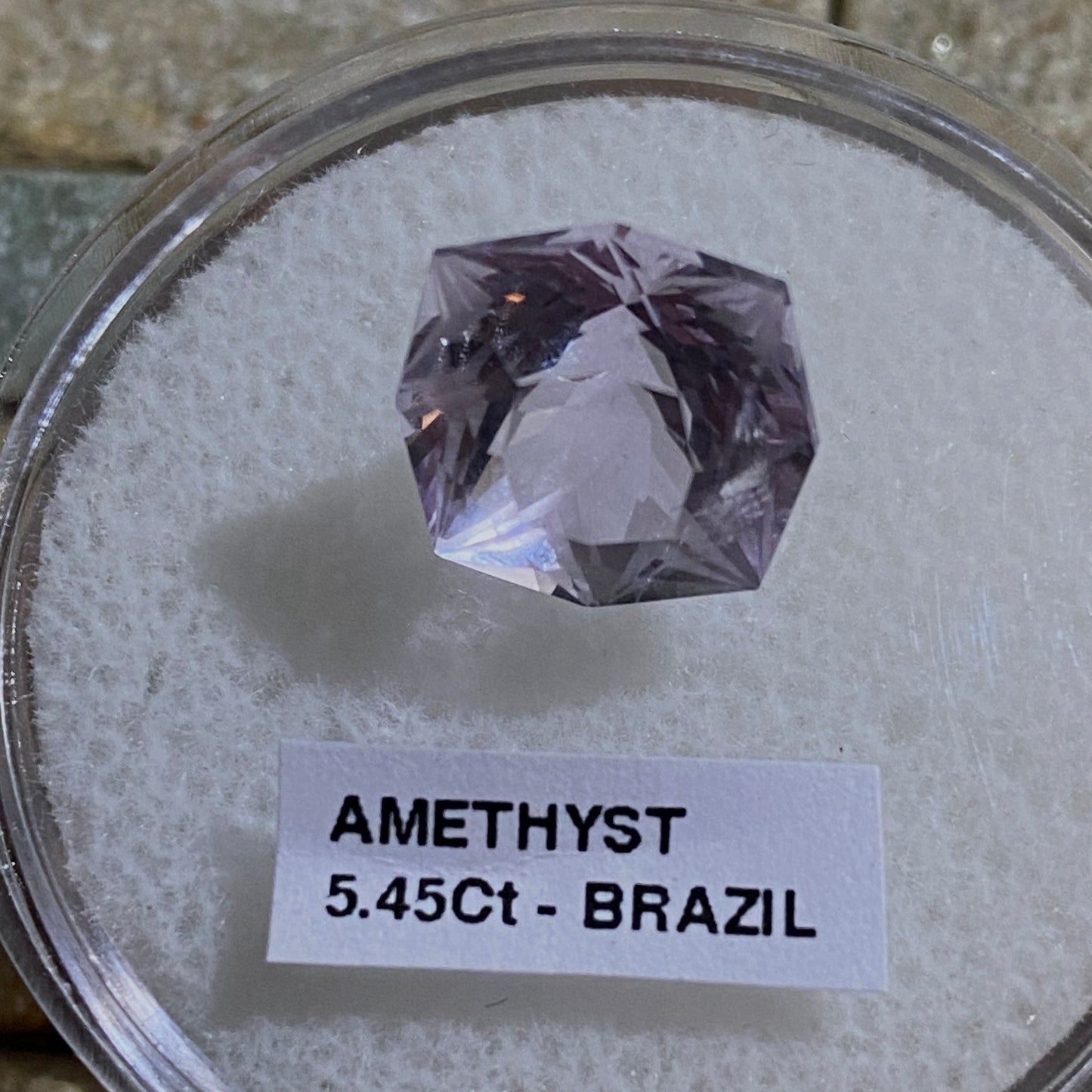 AMETHYST NATURAL GEMSTONE - AMETISTA, RIO GRANDE DO SUL, BRAZIL 5.45Ct MFG5443