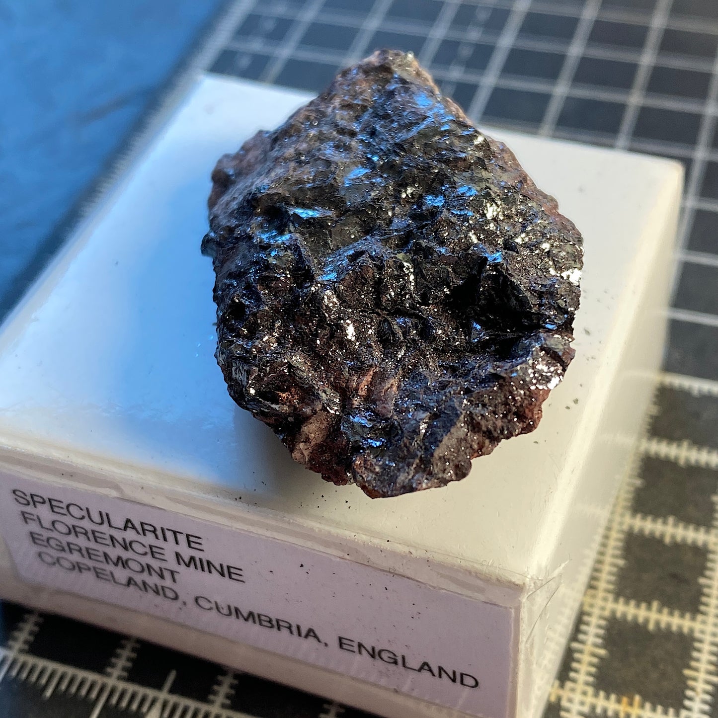 MICACEOUS HEMATITE [SPECULARITE], FLORENCE MINE, CUMBRIA. 36g MF1697