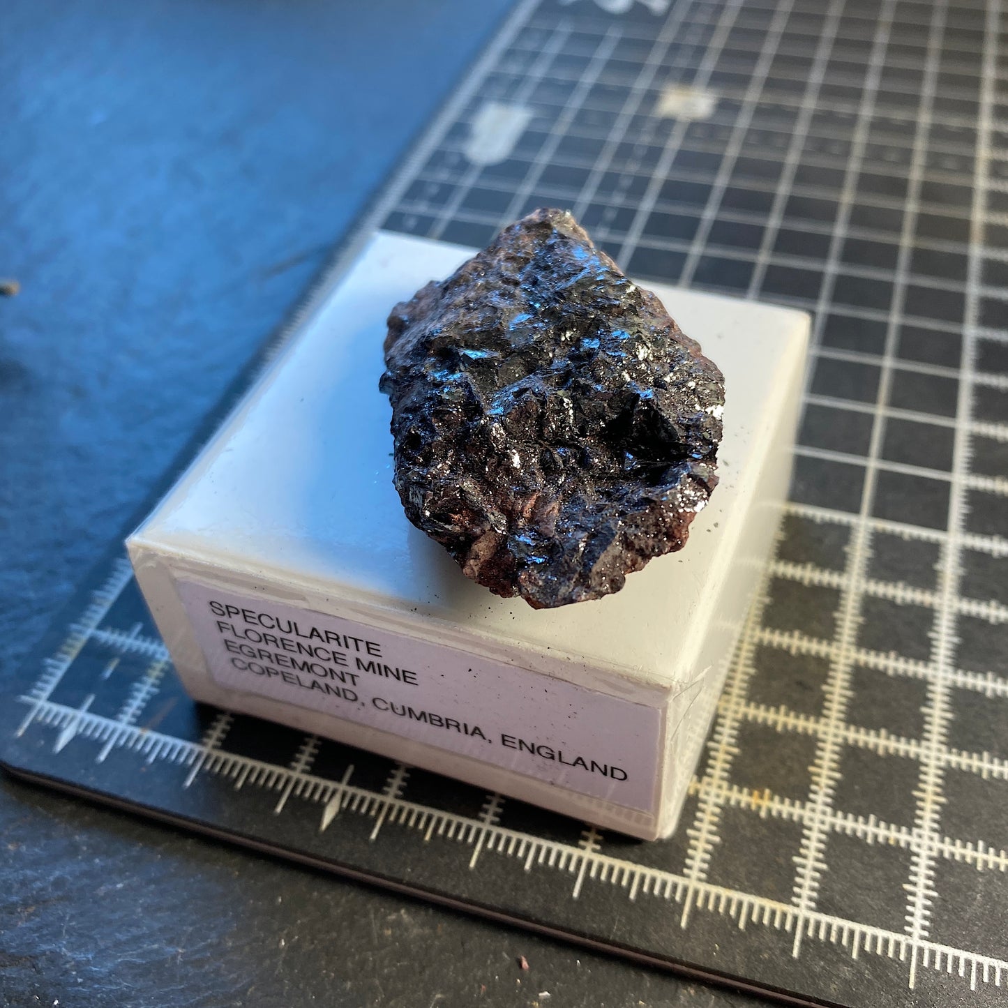 MICACEOUS HEMATITE [SPECULARITE], FLORENCE MINE, CUMBRIA. 36g MF1697