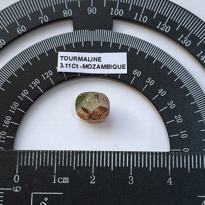 TOURMALINE NATURAL GEMSTONE : alto ligonna, mozambique 3.11Ct.  MFG5446