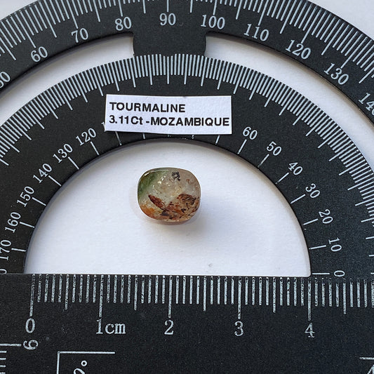 TOURMALINE NATURAL GEMSTONE : alto ligonna, mozambique 3.11Ct.  MFG5446
