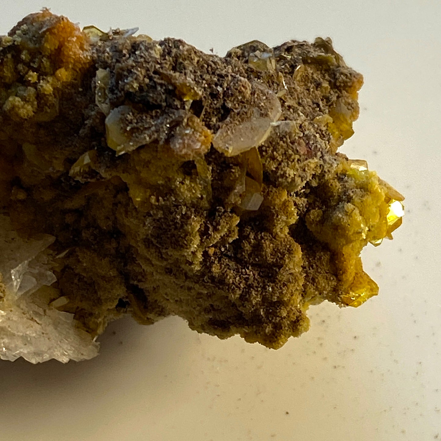 WULFENITE/MIMETITE/BARYTE, SAN FRANCISCO MINE, MEXICO. 9g MF1699