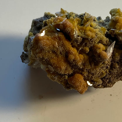 WULFENITE/MIMETITE/BARYTE, SAN FRANCISCO MINE, MEXICO. 9g MF1699