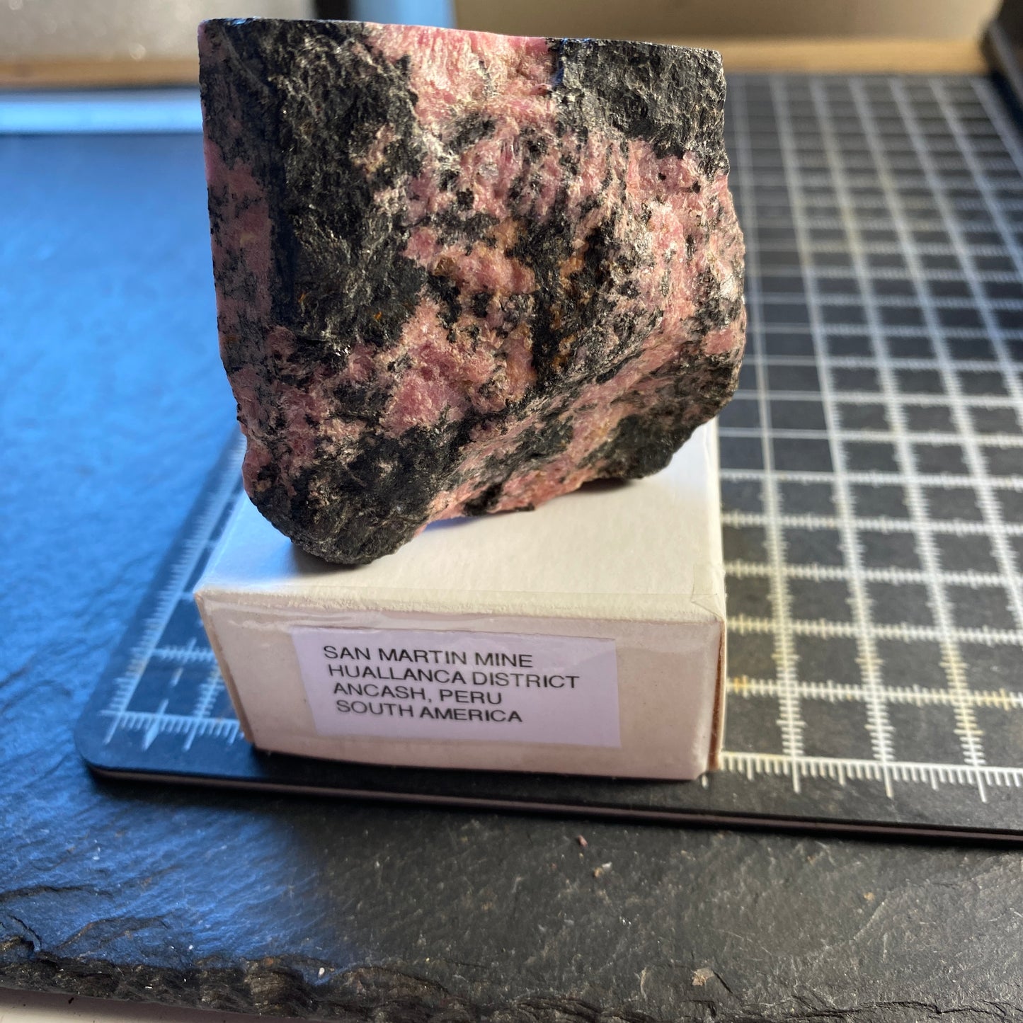 RHODONITE, SAN MARTIN MINE, ANCASH, PERU. 145g MF1698