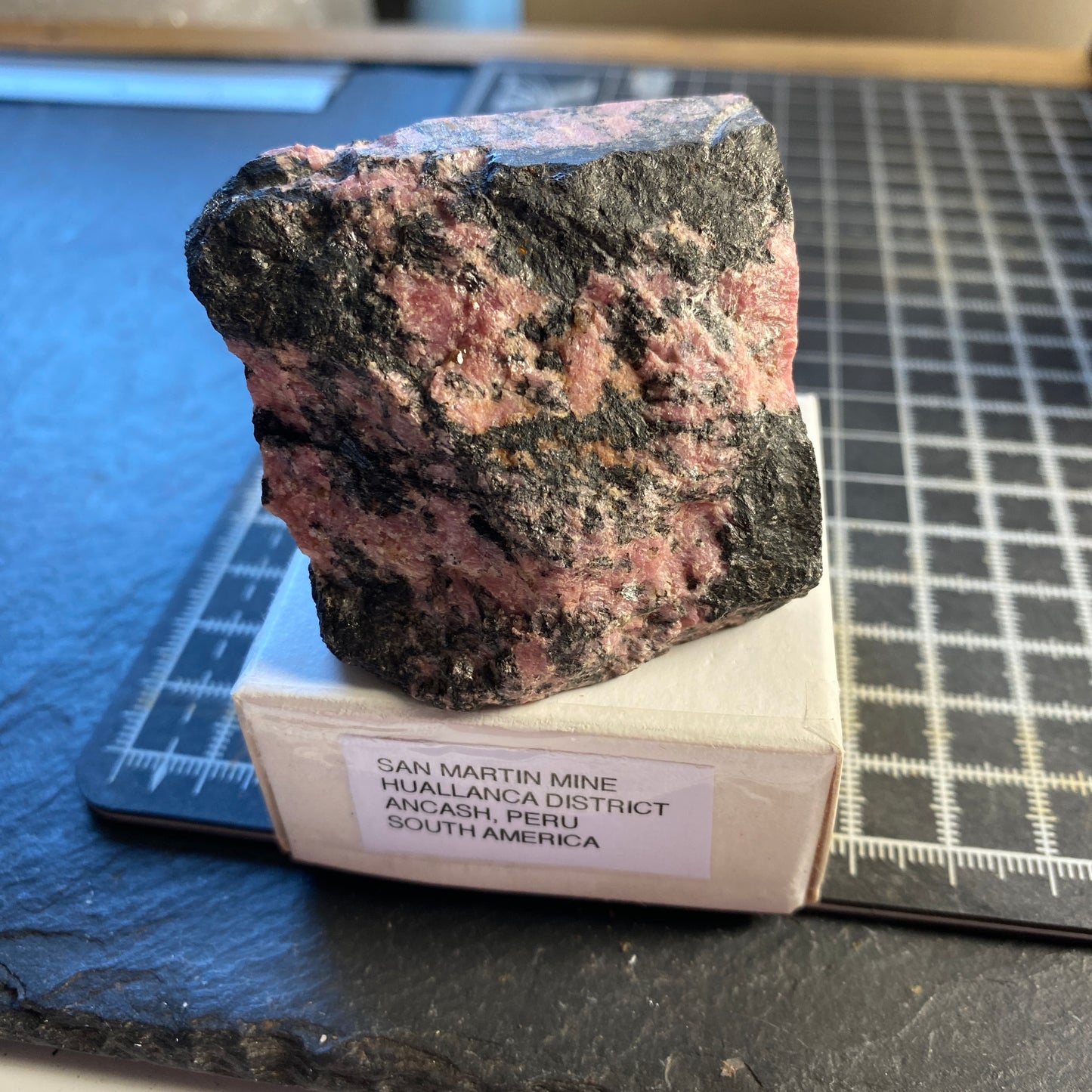 RHODONITE, SAN MARTIN MINE, ANCASH, PERU. 145g MF1698