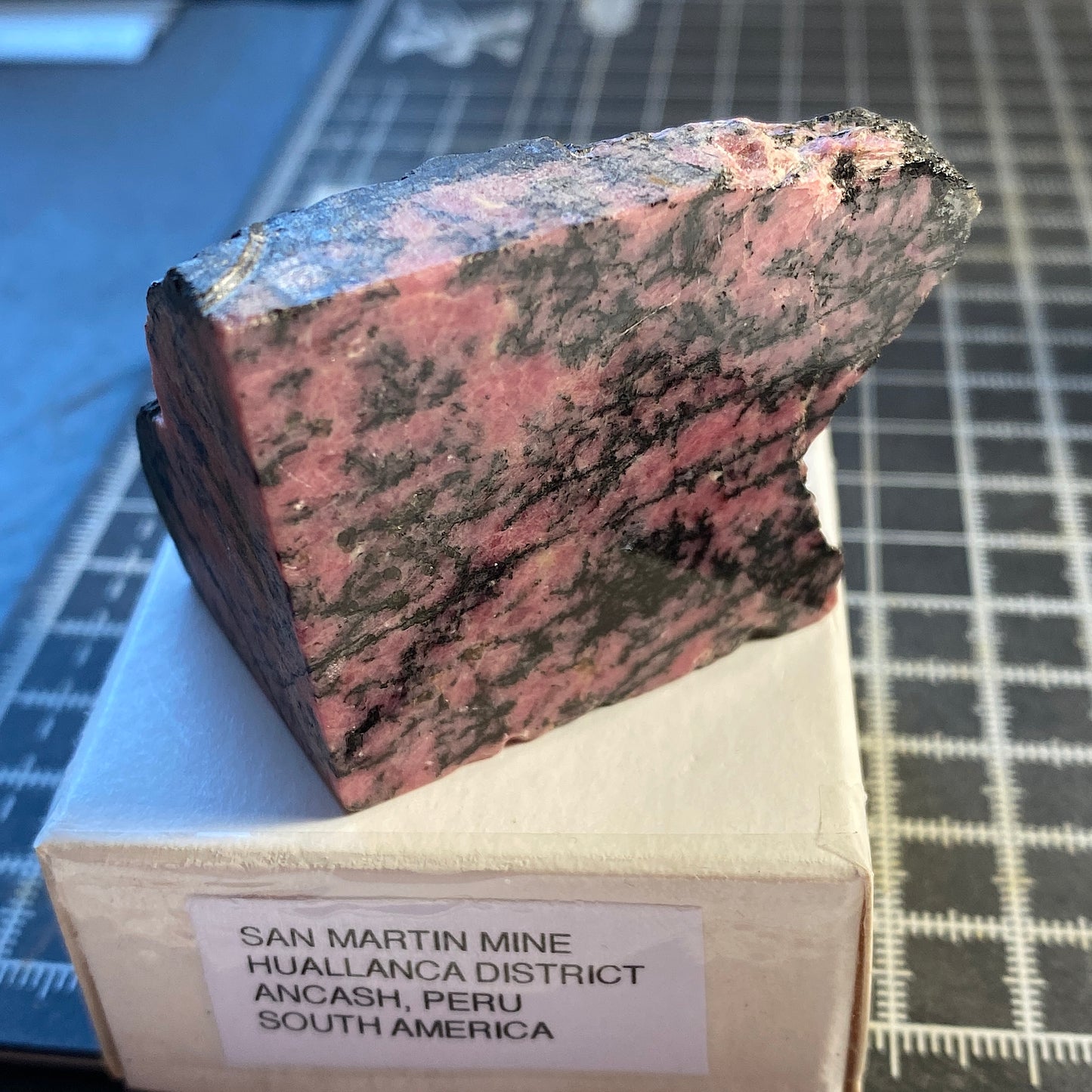 RHODONITE, SAN MARTIN MINE, ANCASH, PERU. 145g MF1698