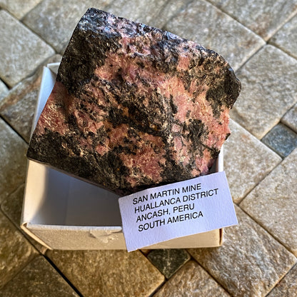 RHODONITE, SAN MARTIN MINE, ANCASH, PERU. 145g MF1698