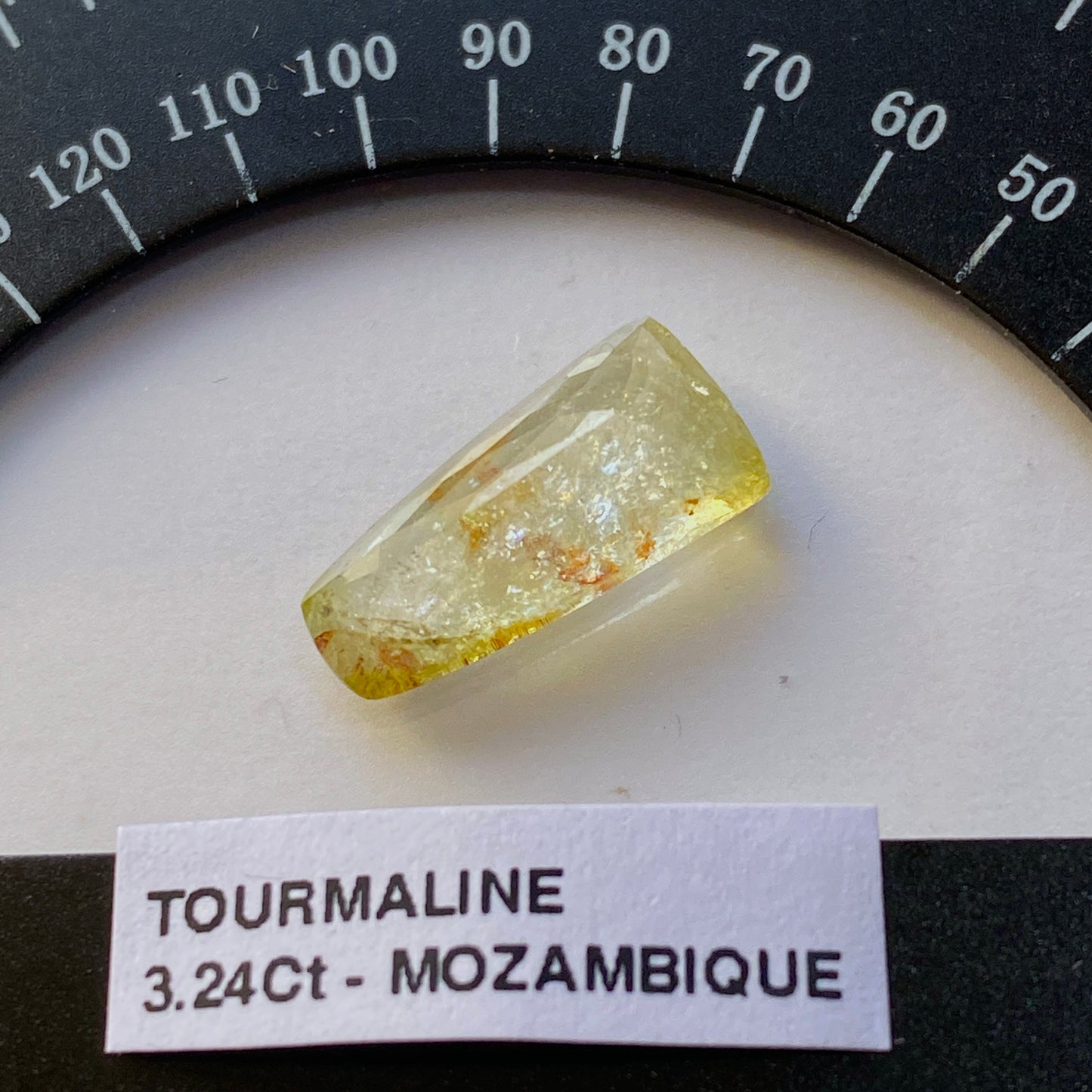 TOURMALINE GEMSTONE : ALTO LIGONNA, ZAMBEZI, MOZAMBIQUE  3.24Ct MFG5449