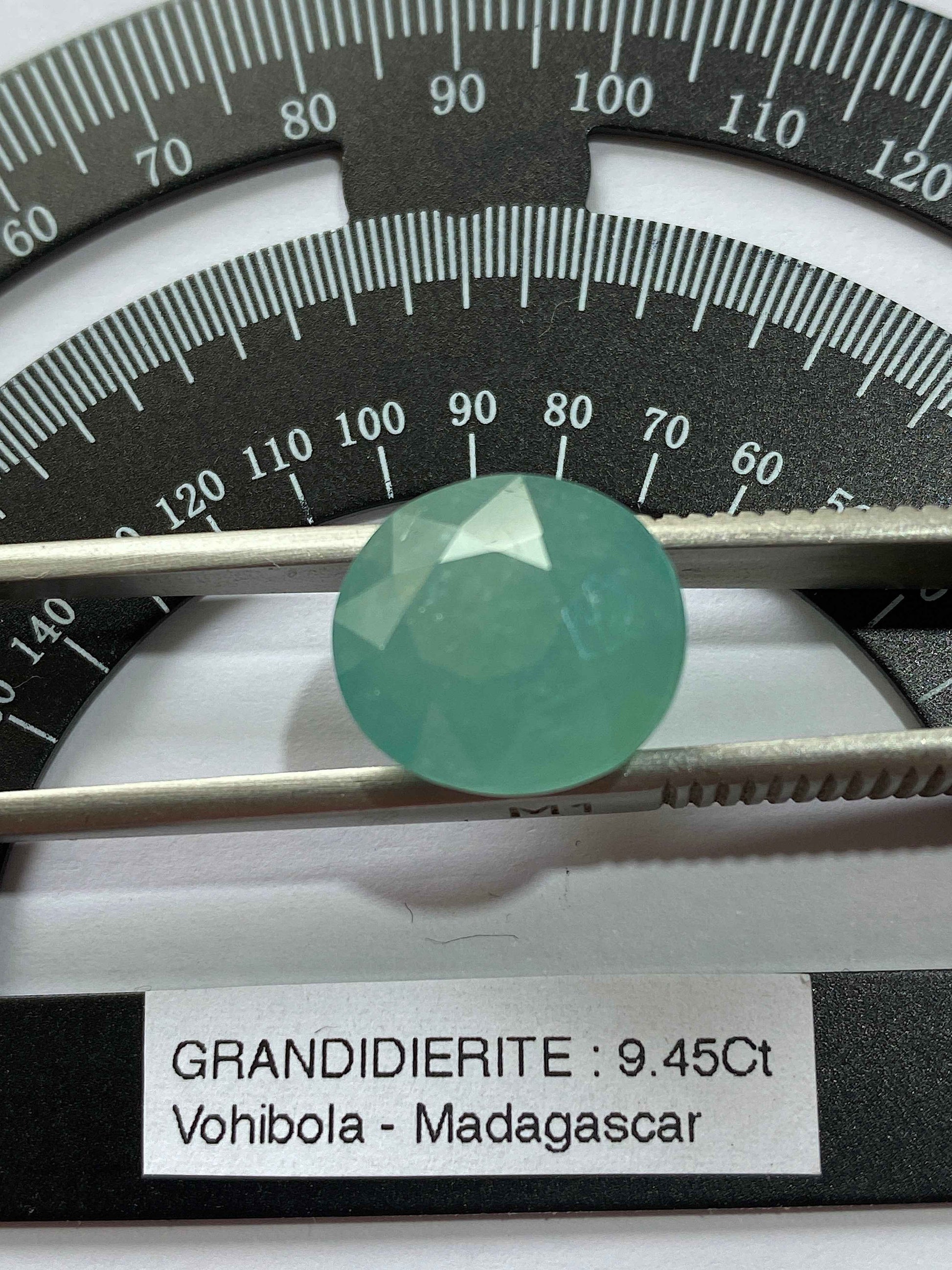 GRANDIDIERITE NATURAL GEMSTONE : VOHIBOLA, BAHARA, MADAGASCAR 9.45Ct MFG4938
