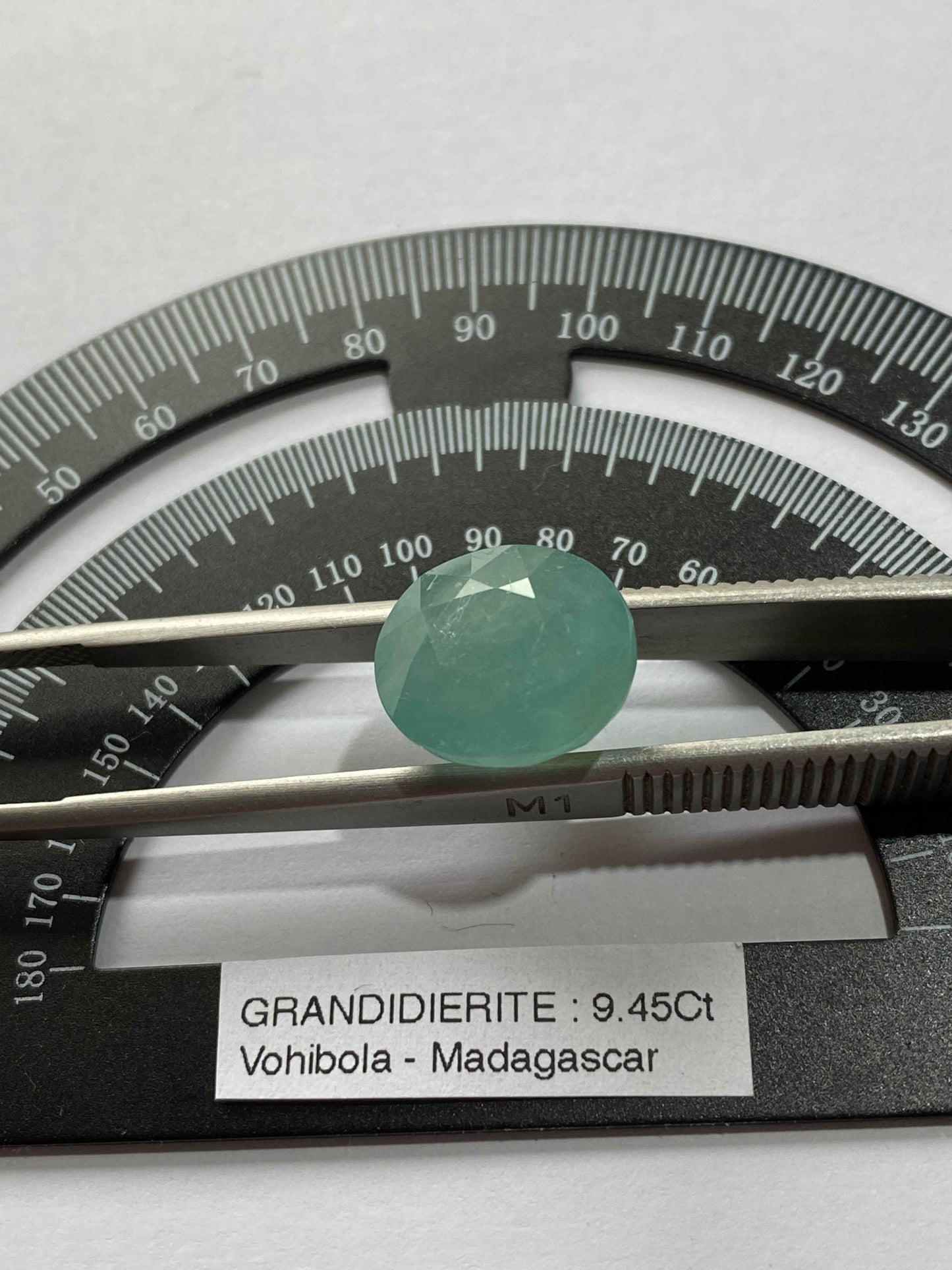 GRANDIDIERITE NATURAL GEMSTONE : VOHIBOLA, BAHARA, MADAGASCAR 9.45Ct MFG4938