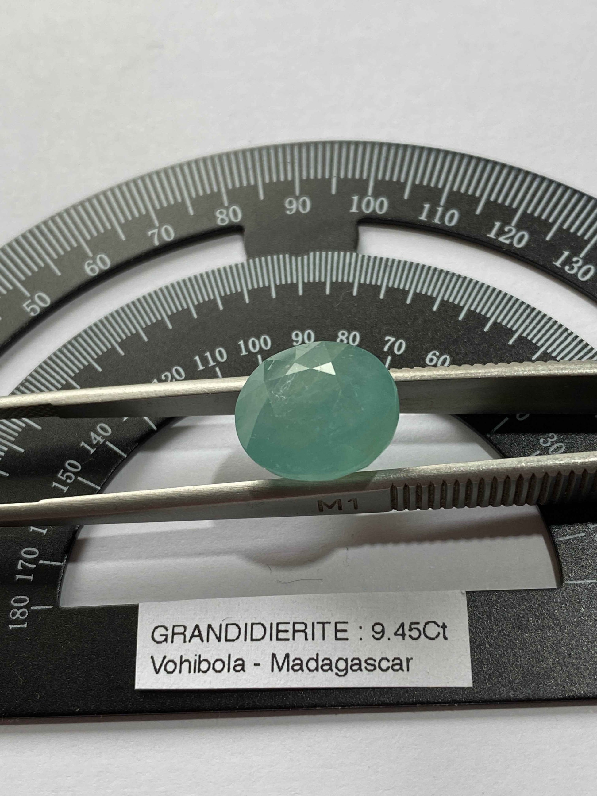 GRANDIDIERITE NATURAL GEMSTONE : VOHIBOLA, BAHARA, MADAGASCAR 9.45Ct MFG4938