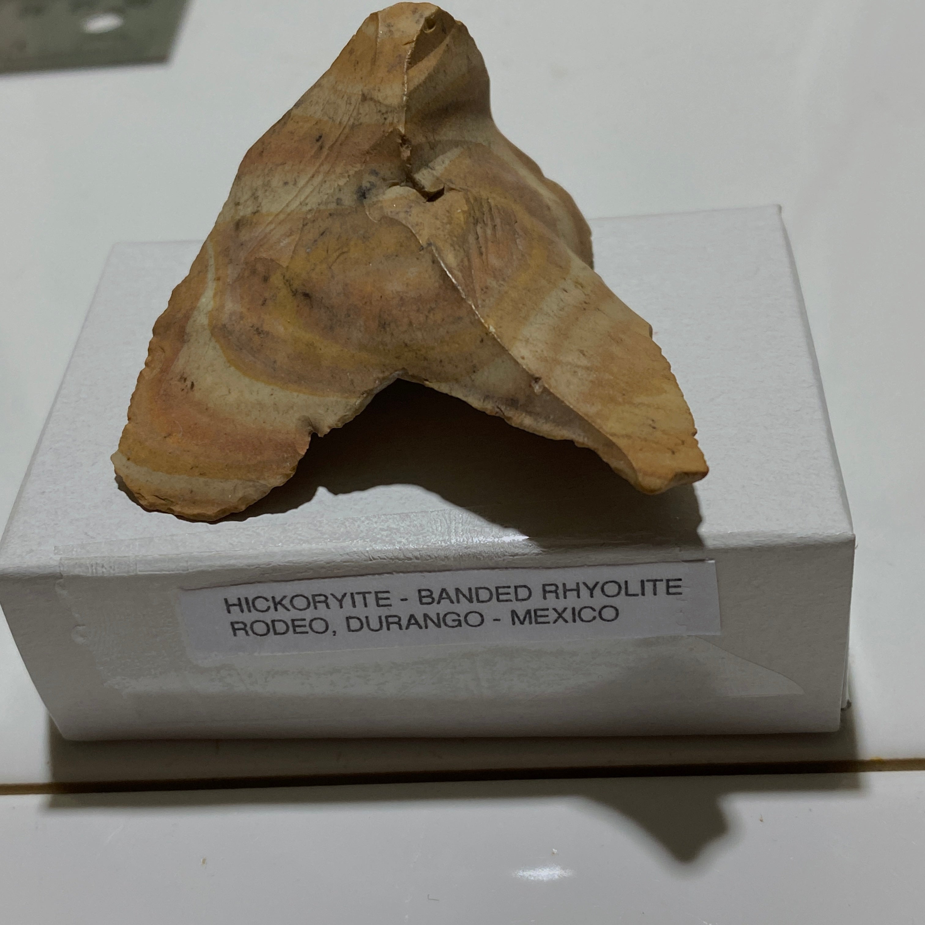 HICKORYITE [BANDED RHYOLITE] - RODEO, DURANGO, MEXICO 34g MF4106 – MF ...