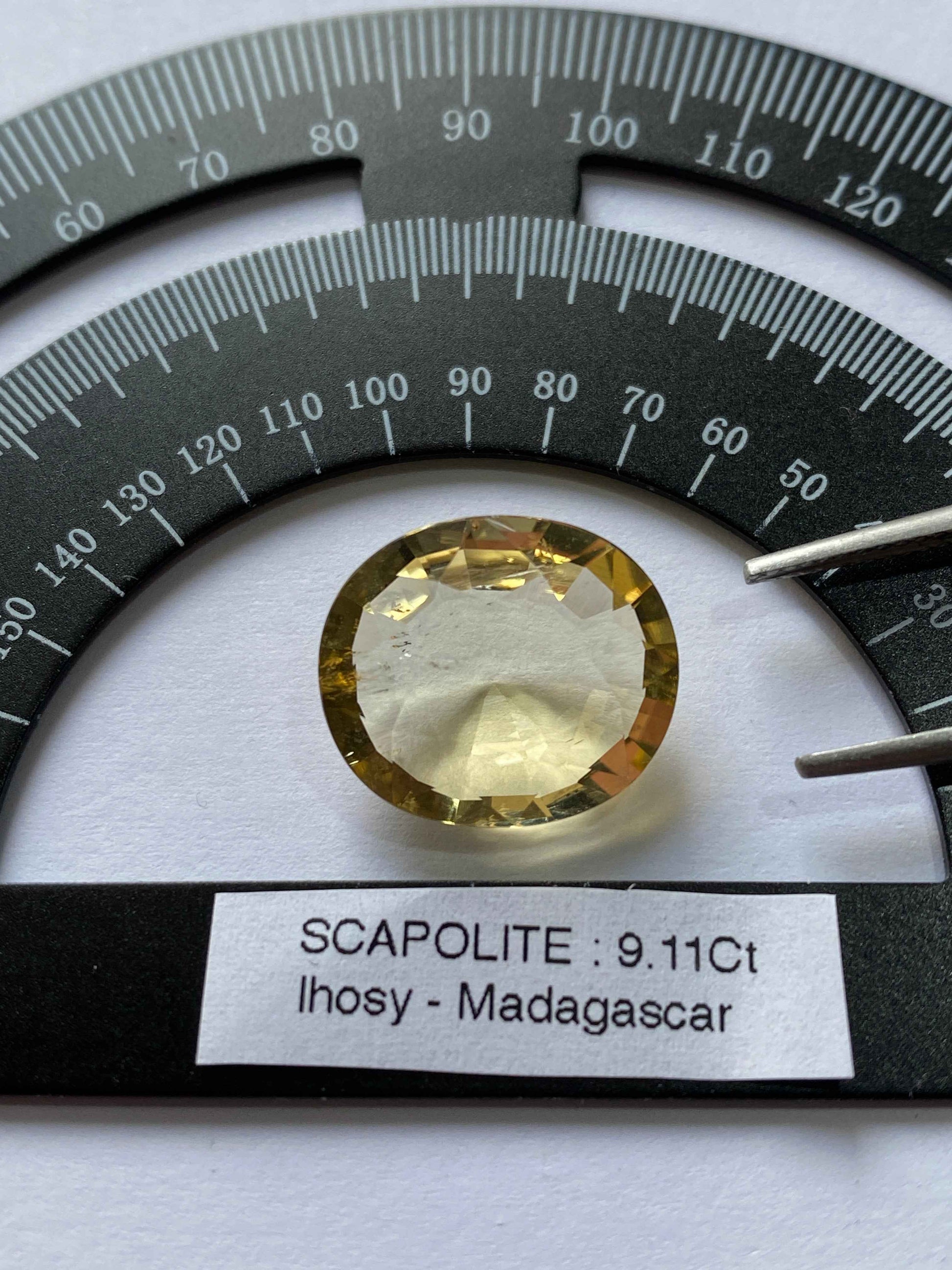 SCAPOLITE NATURAL GEMSTONE : SOAMATASY, IHOSY, MADAGASCAR 9.11Ct MFG4910