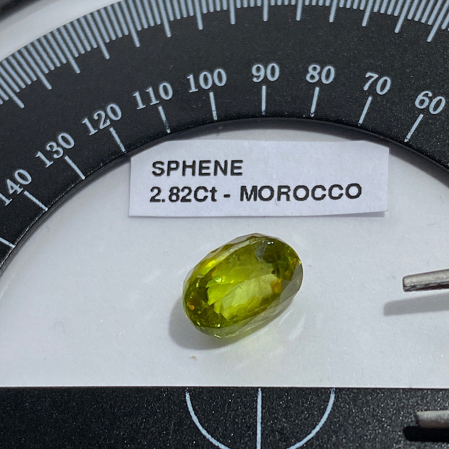 SPHENE [TITANITE] NATURAL GEMSTONE - IMILCHI, TAFILALET, MOROCCO 2.82Ct MFG5455