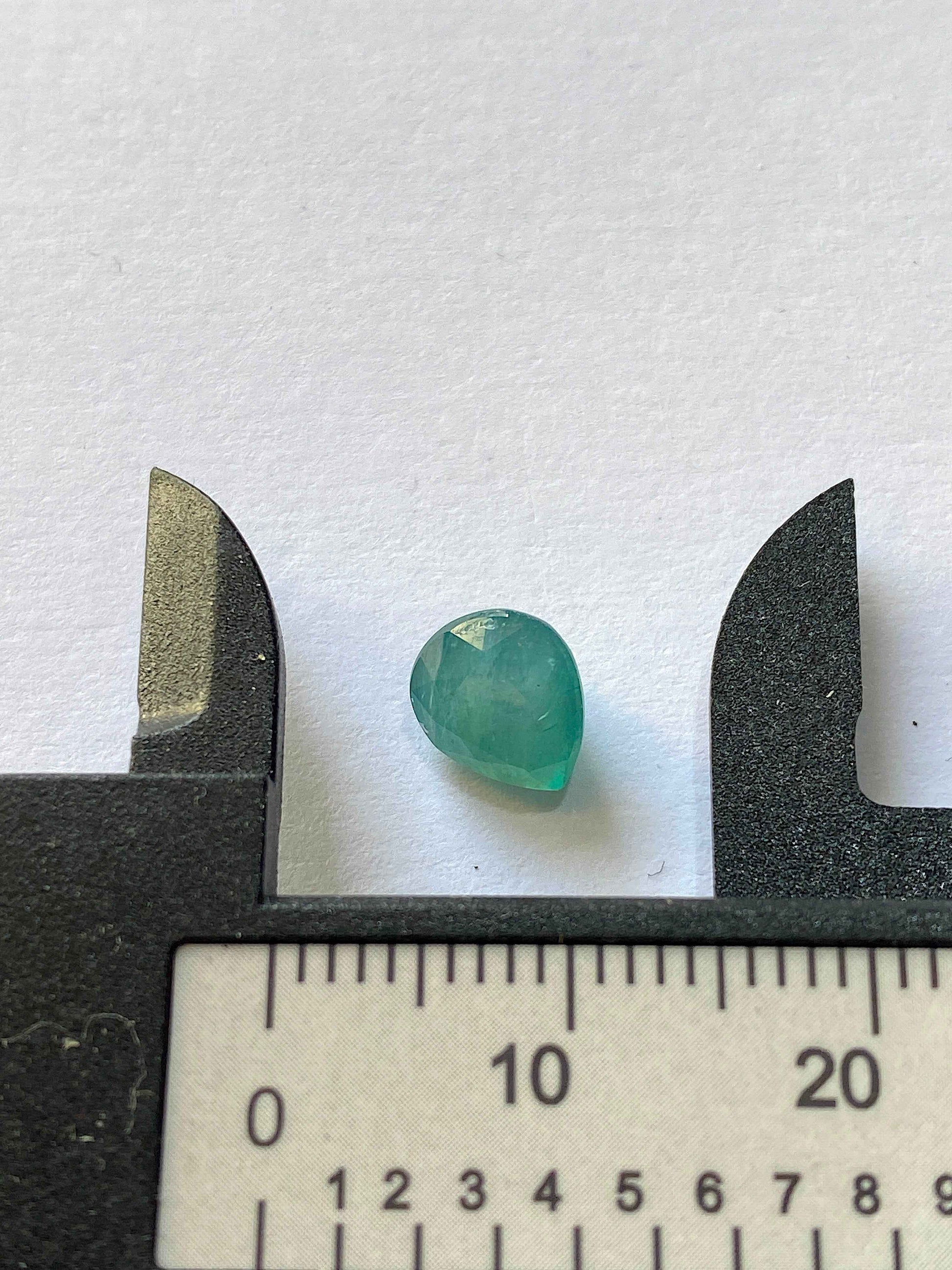 GRANDIDIERITE NATURAL GEMSTONE : VOHIBOLA, BAHARA, ANOSY, MADAGASCAR 1.45Ct MFG4907