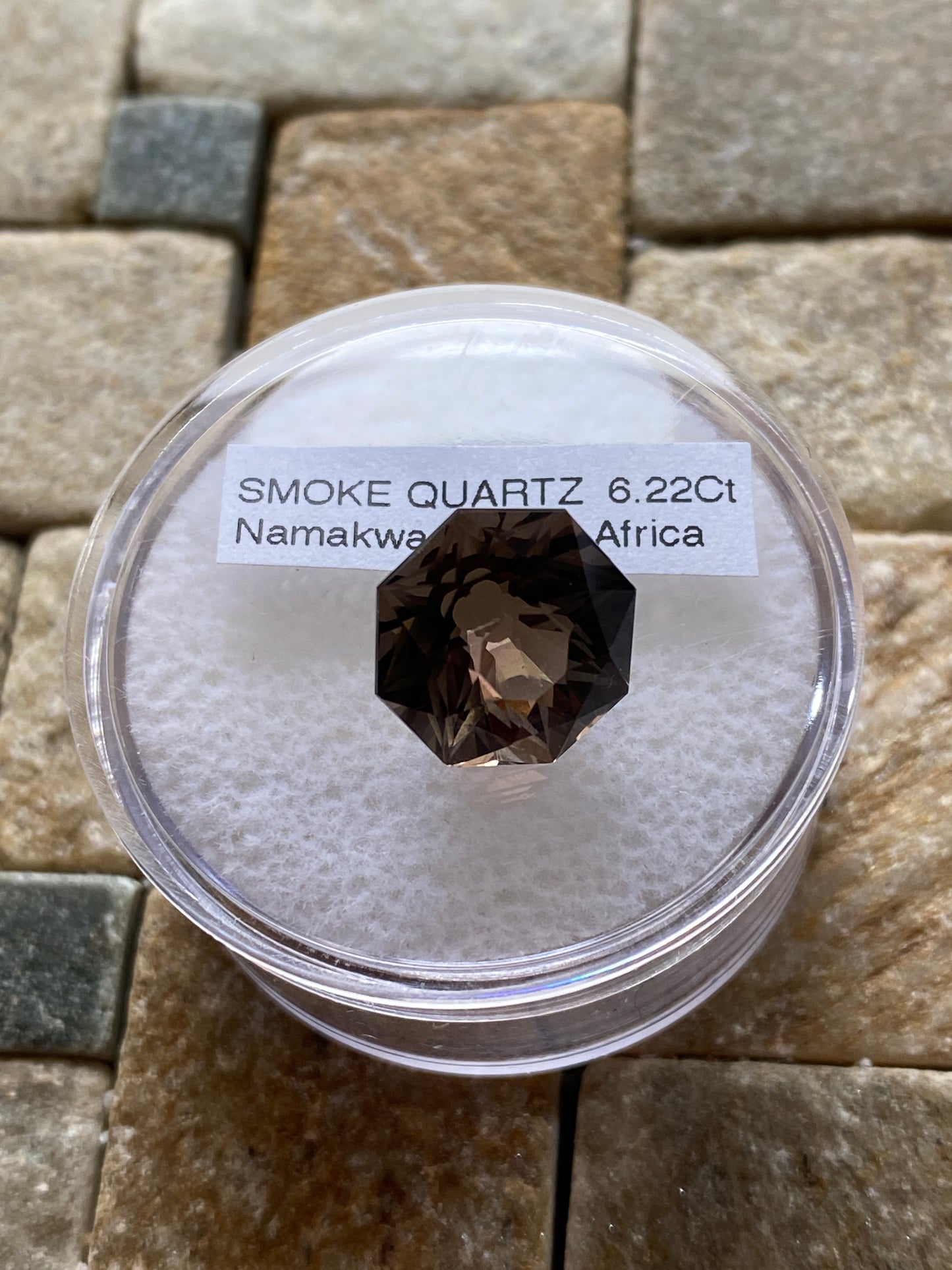SMOKE QUARTZ NATURAL GEMSTONE : NAMAKWA, NORTHERN CAPE, SOUTH AFRICA 6.22Ct MFG4890