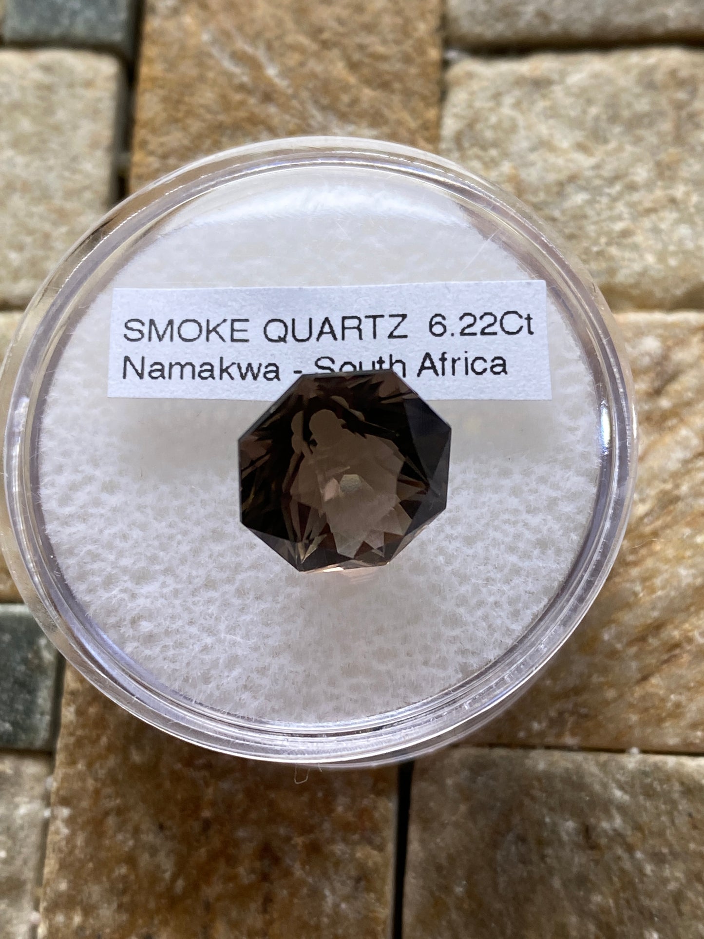 SMOKE QUARTZ NATURAL GEMSTONE : NAMAKWA, NORTHERN CAPE, SOUTH AFRICA 6.22Ct MFG4890