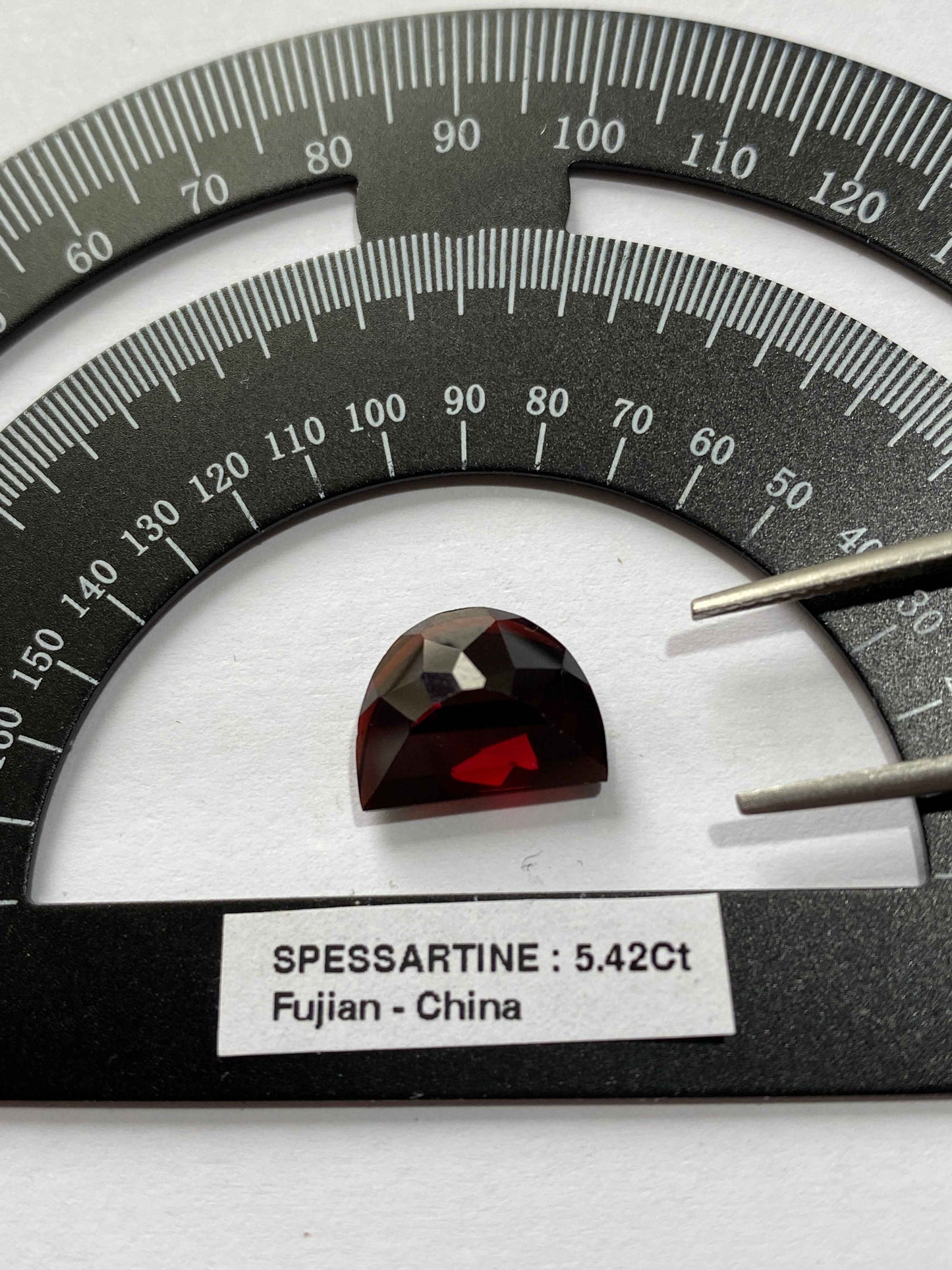 SPESSARTINE GARNET NATURAL GEMSTONE : WUSHAN SPESSARTINE MINE, FUJIAN, CHINA 5.24Ct MFG4917