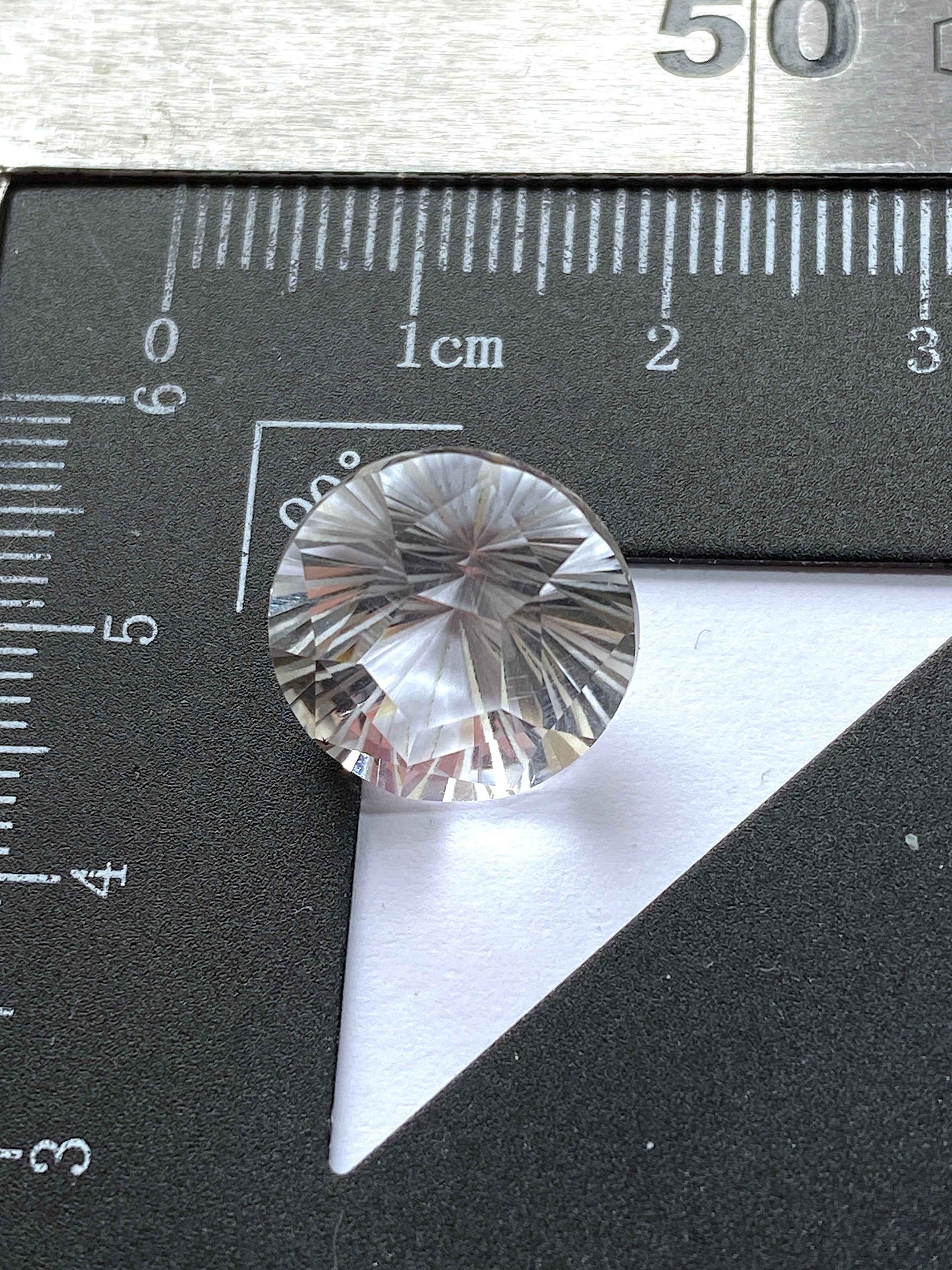 QUARTZ NATURAL GEMSTONE : DIAMOND POINT, GILA , ARIZONA, U.S.A. 8.14Ct MFG4932