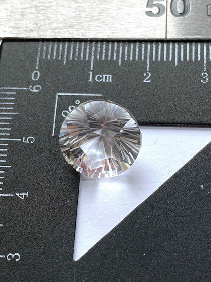 QUARTZ NATURAL GEMSTONE : DIAMOND POINT, GILA , ARIZONA, U.S.A. 8.14Ct MFG4932
