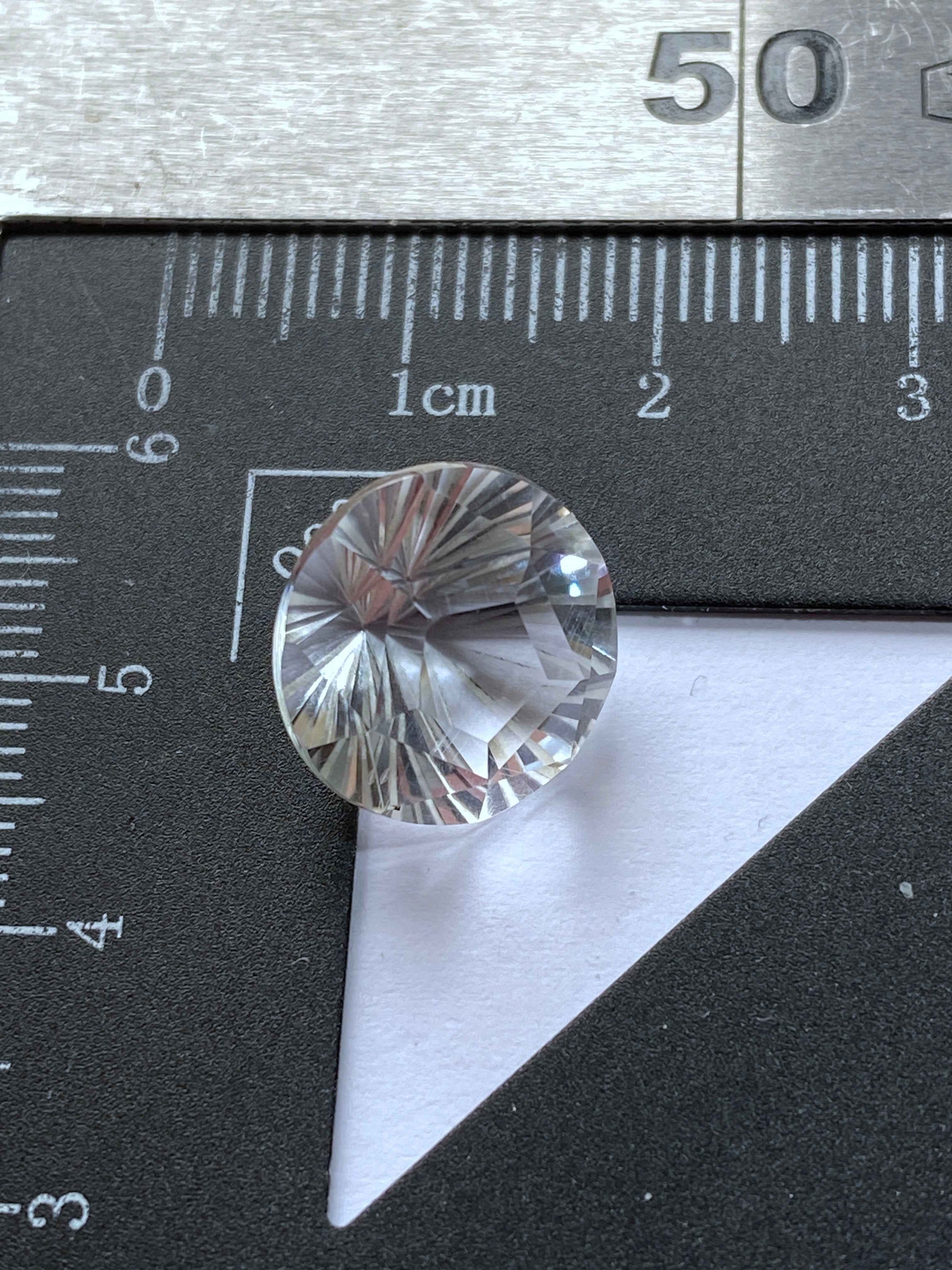 QUARTZ NATURAL GEMSTONE : DIAMOND POINT, GILA , ARIZONA, U.S.A. 8.14Ct MFG4932