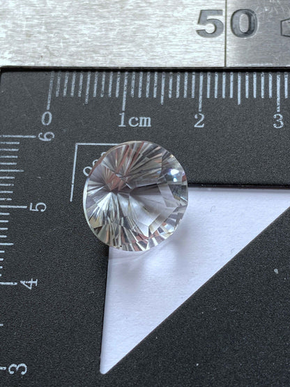 QUARTZ NATURAL GEMSTONE : DIAMOND POINT, GILA , ARIZONA, U.S.A. 8.14Ct MFG4932