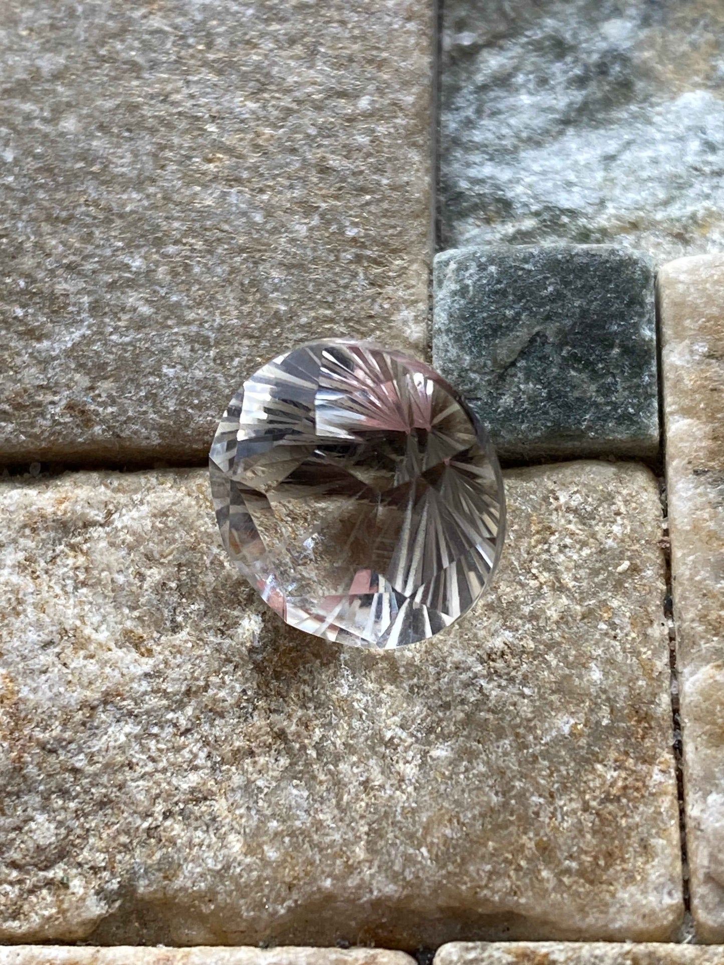 QUARTZ NATURAL GEMSTONE : DIAMOND POINT, GILA , ARIZONA, U.S.A. 8.14Ct MFG4932