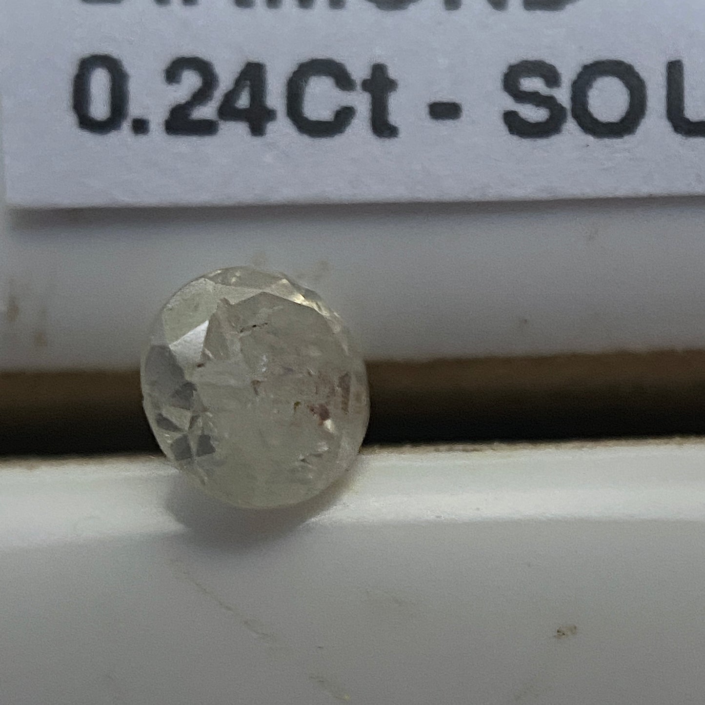 DIAMOND NATURAL MINED GEMSTONE - KIMBERLEY, NORTHERN CAPE, SOUTH AFRICA 0.24Ct MFG5460