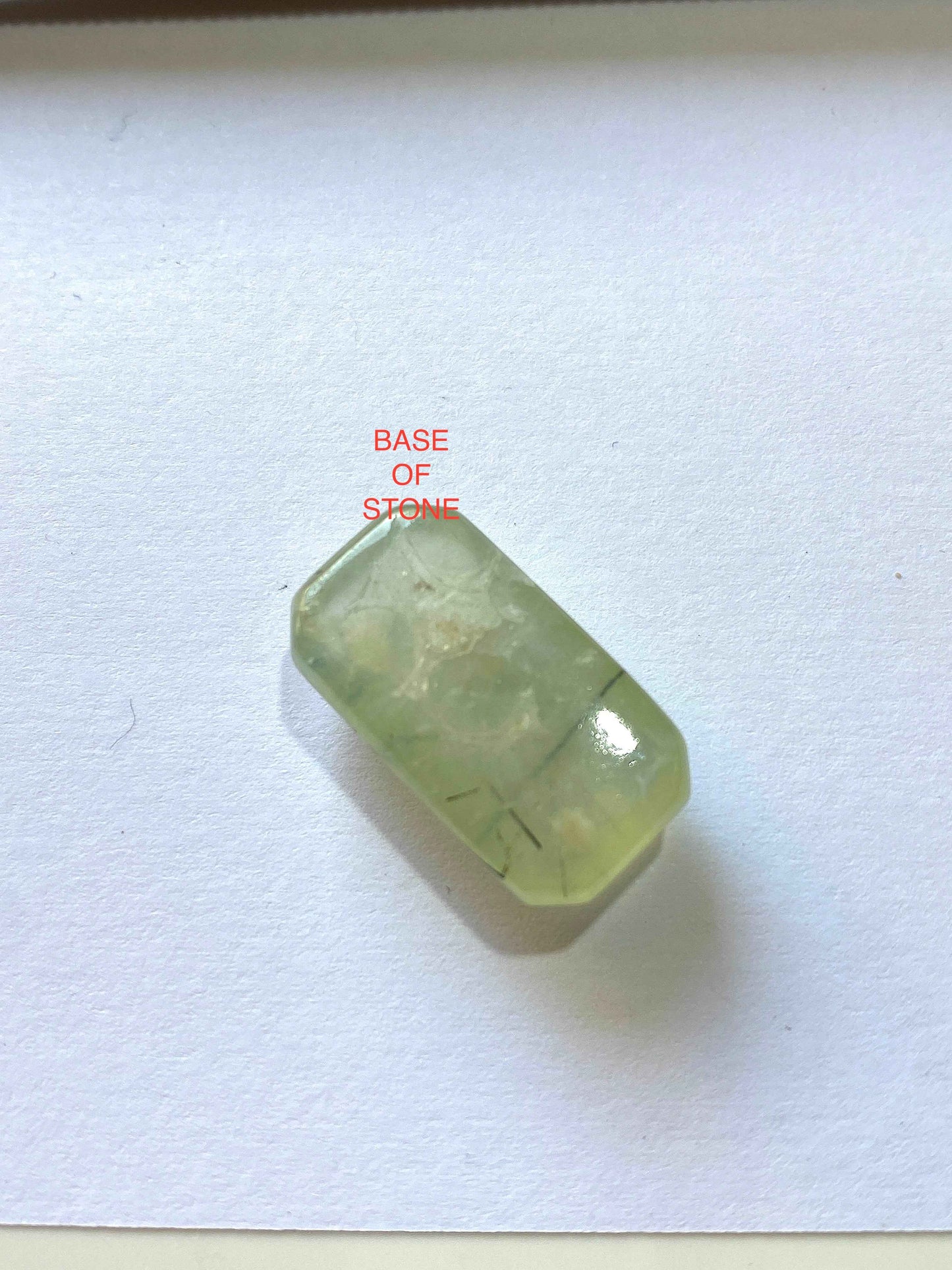 PREHNITE NATURAL GEMSTONE : KEYES REGION, MALI. AFRICA  17.07Ct MFG4923