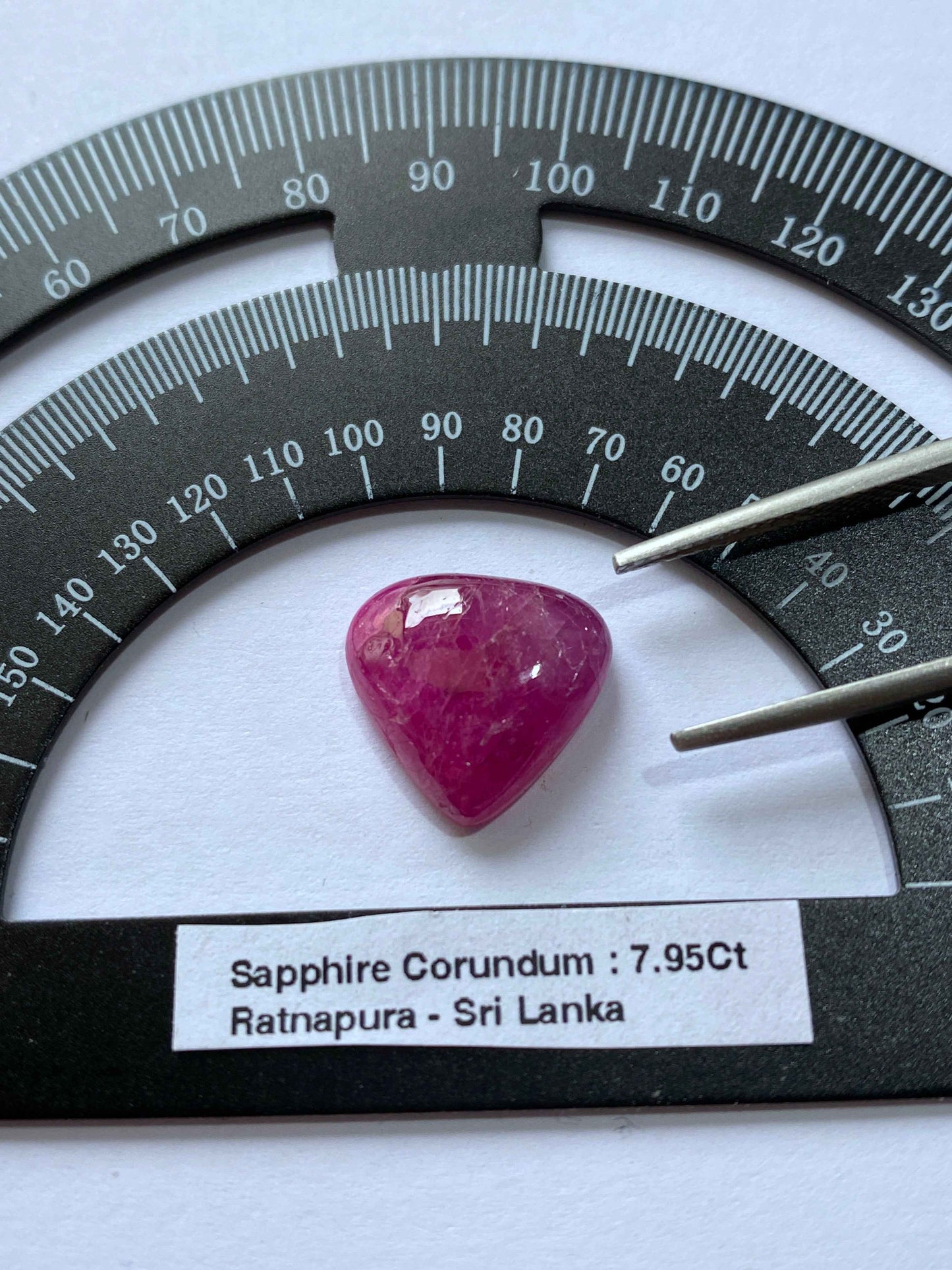 SAPPHIRE [RUBY] CORUNDUM NATURA;L GEMSTONE : RATNAPURA, SRI LANKA 7.95Ct MFG4915